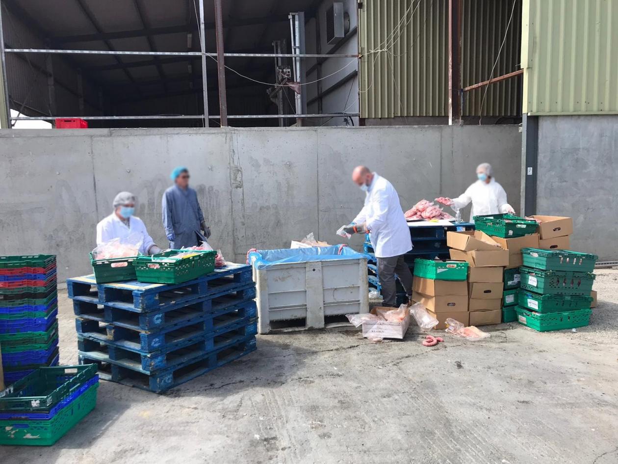 More than 17 tonnes of horsemeat was seized in the raids.