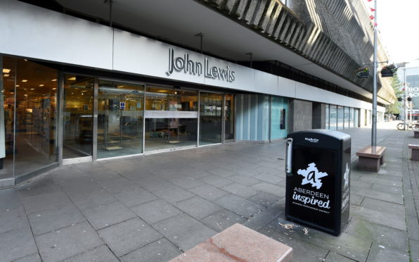 The John Lewis in George Street, Aberdeen will be among those to reopen by the end of the month.