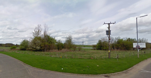 The site near to the Thainstone Roundabout, on the approach to Inverurie.