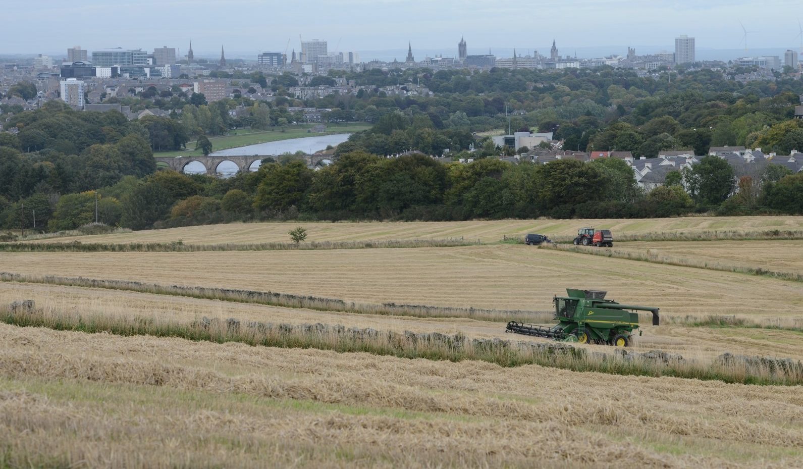 The land that could be developed, overlooking the Bridge of Dee