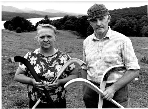 John Sloggie with his wife Mabel