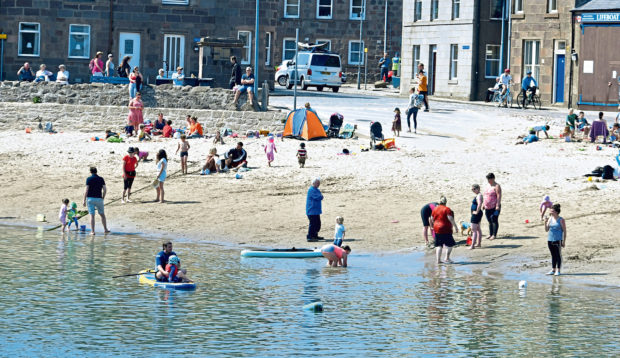 A sunny day on Stonehaven beach.
Picture by Chris Sumner.