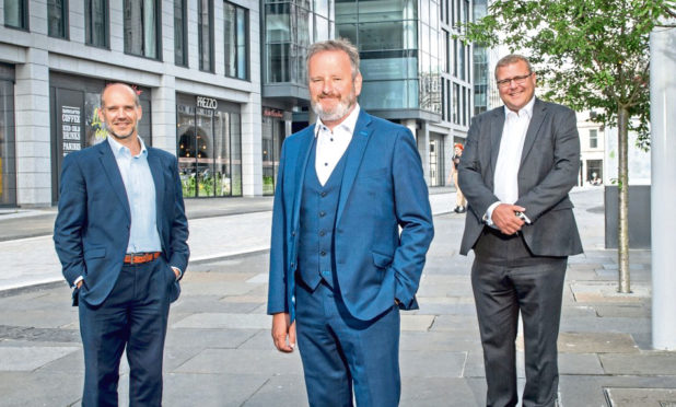 L-R: Moray Barber, Derek Leith and Duncan Reoch of professional services firm EY, which has welcomed new faces.