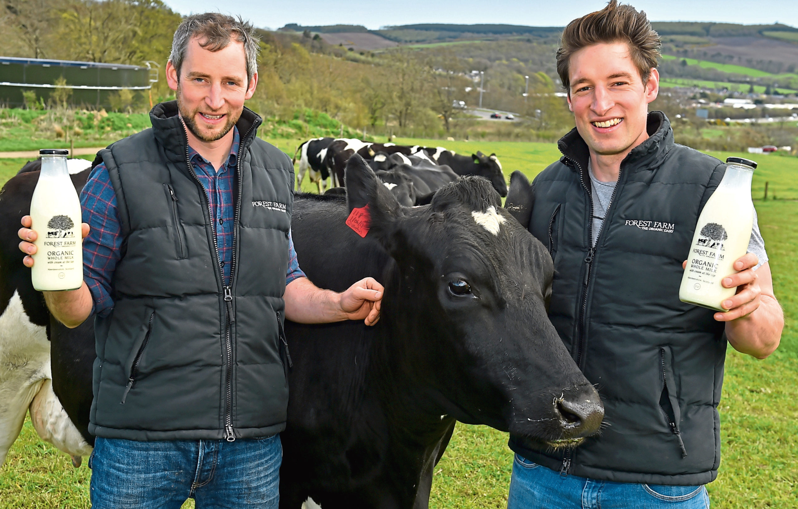 Brothers William (left) and Angus Willis from Forest Farm Dairy, which has received support in the latest round of funding.