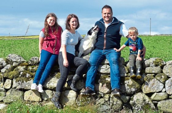 Stuart Wood and family.