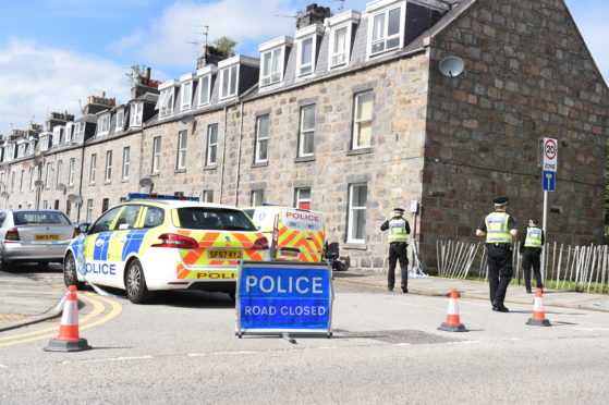 Jasmine Terrace remained sealed off by police last night.

Picture by Paul Glendell.