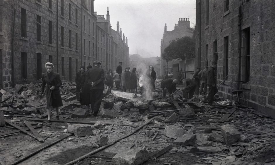 The Aberdeen Blitz devastated the city in April 1943.