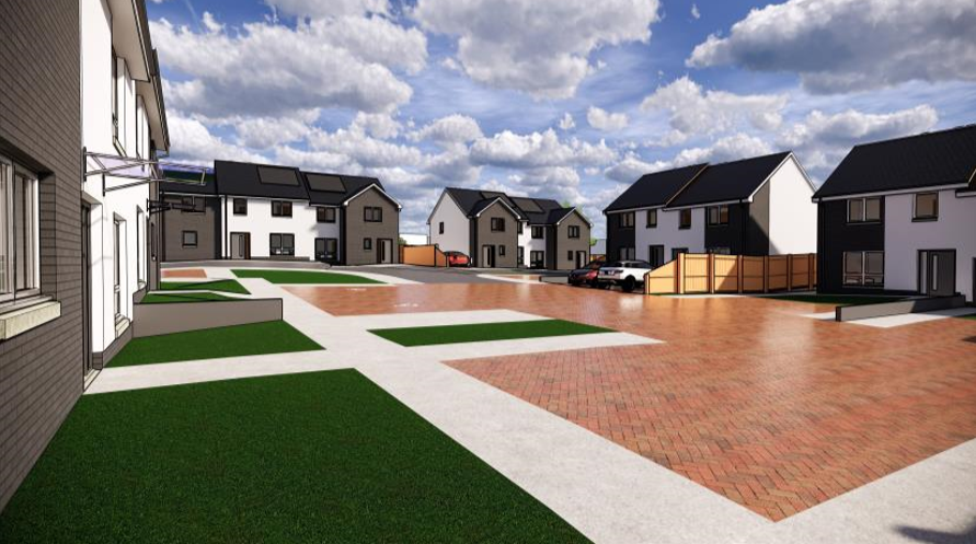 Artist impression of how homes at Kinbroom, Rothienorman might look