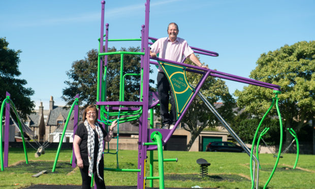 Buckie councillors Gordon Cowie and Sonya Warren.
Picture by Jason Hedges.