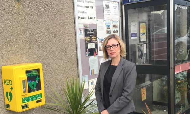 Gillian Martin at Udny Station