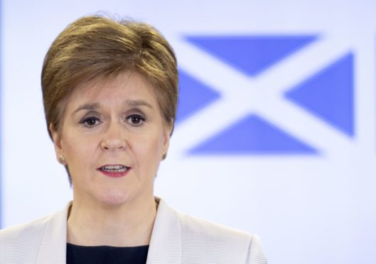 First Minister Nicola Sturgeon.