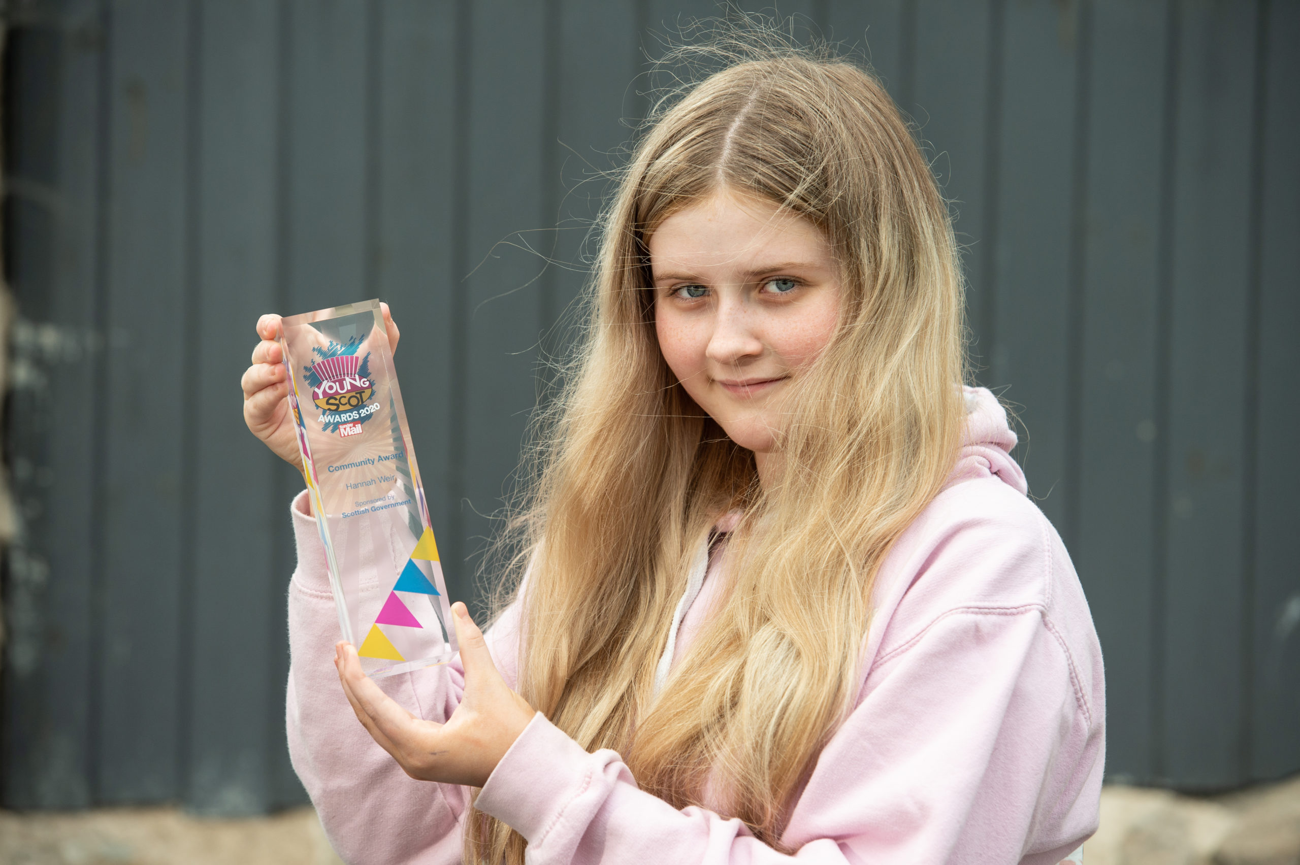 Rothes youngster Hannah Weir won the Community Award from The Young Scots Awards 2020 for her charity work. 
Picture by Jason Hedges.