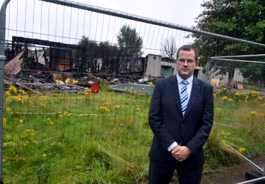 Mark McDonald MSP is hitting out at how long the Cordyce School (which was destroyed by a fire in 2017) took to be redeveloped by the council. Picture by Chris Sumner