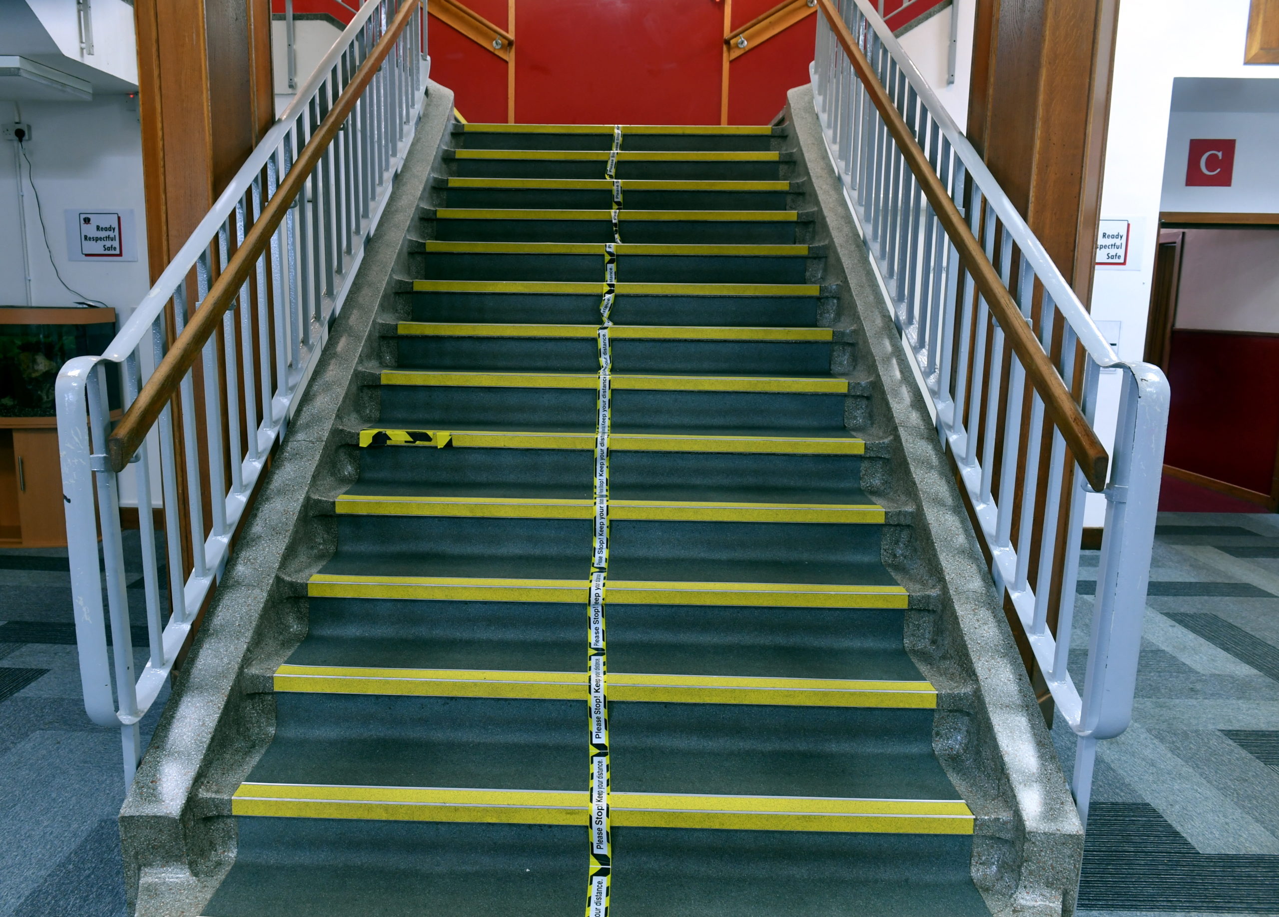 A stairwell at Fraserburgh Academy
Pic by....Chris Sumner
Taken...............11/08/20.