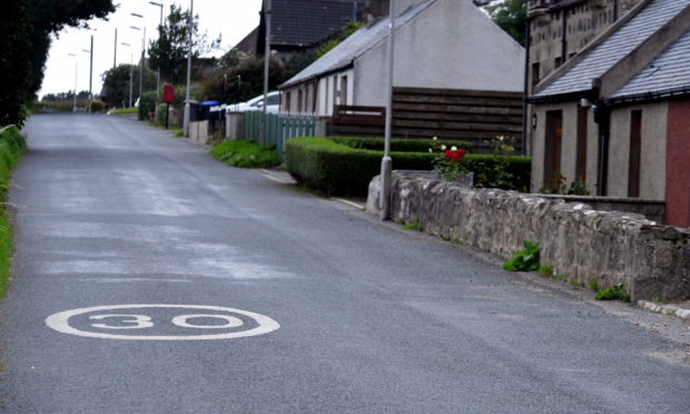 The Street in Rora is a 30mph zone but studies have found motorists pass through at an average of 43mph.