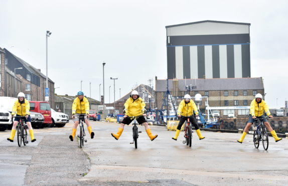 Pictured are the RNLI volunteers at Peterhead Lifeboat. Picture by DARRELL BENNS  
CR0022657