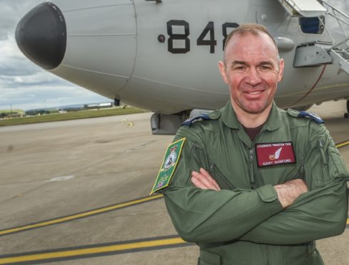 RAF Lossiemouth 120 Squadron warrant officer Gary Banford.
Picture by JASON HEDGES