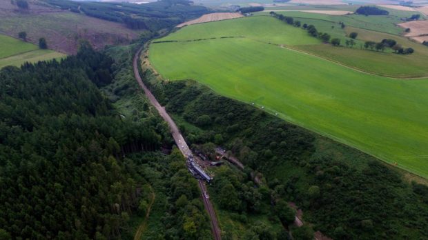 Aerial images of the scene