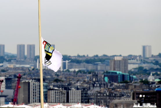 Nigg Bay Golf Club are having their flag at half mast today in memory of Donald Dinnie, who was a member of the club.