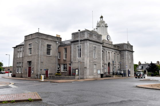 Inverurie Library and Town Hall.  
Picture by Kami Thomson