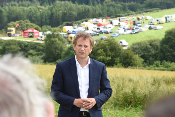 Grant Shapps
Secretary of State for Transport speaking with the media at Stonehaven.
Pictures by Darrell Benns.