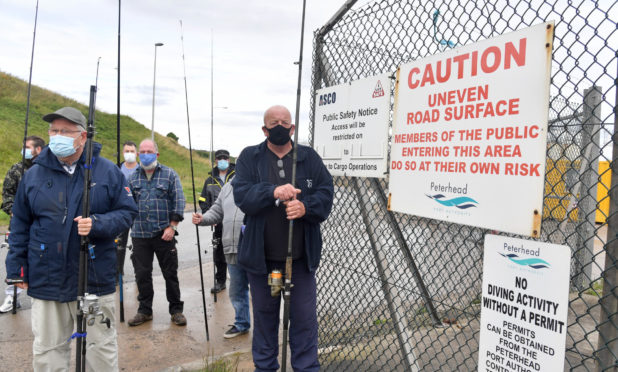 Members of Peterhead and District Sea Angling Club