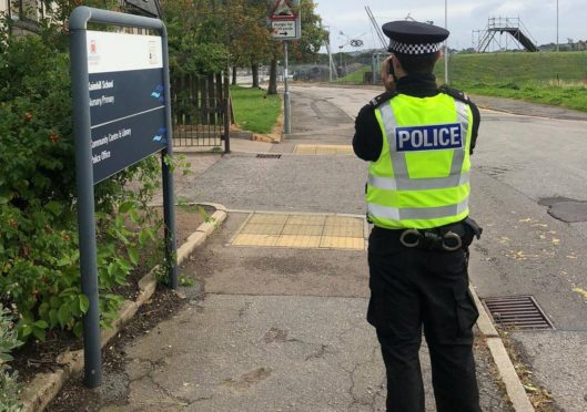 Police carry out speed checks.