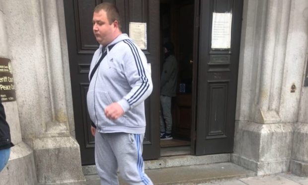 Sergejs Jerasanoks leaving Aberdeen Sheriff Court.