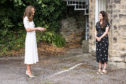 The Duchess of Cambridge meeting AberNecessities CEO Danielle Flecher-Horn.