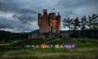 Work No. 3435: EVERYTHING IS GOING TO BE  ALRIGHT by Turner Prize winner
Martin Creed at Braemar Castle.