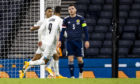Israel's Eran Zahavi celebrates after scoring to make it 1-1 against Israel. Scotland will welcome Israel for the huge Euros play-off semi-final next month.