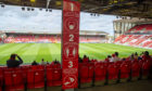 Supporters were permitted back to Pittodrie for a test event in September.