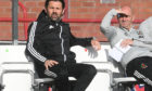 Cove Rangers manager Paul Hartley and his assistant Gordon Young.