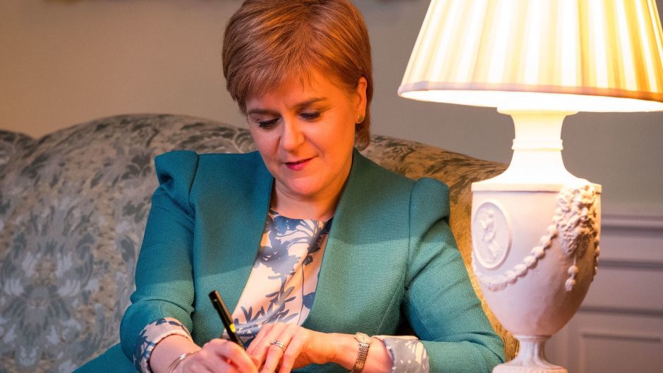 First Minister Nicola Sturgeon.