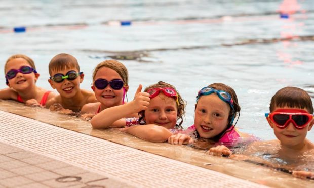 Young swimmers returning to lessons at Aberdeen Sports Village.