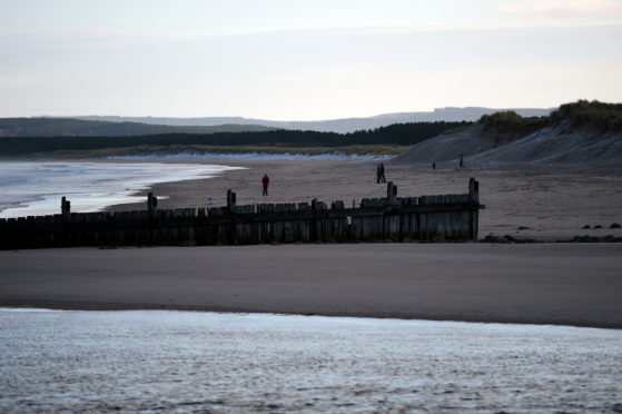 East Beach in Lossiemouth. Picture by Gordon Lennox