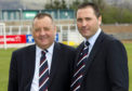 Jimmy Calderwood (left) and Scott Calderwood during their time at Ross County.