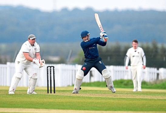 Jan Stander, of Stoneywood, batting.
Picture by Scott Baxter