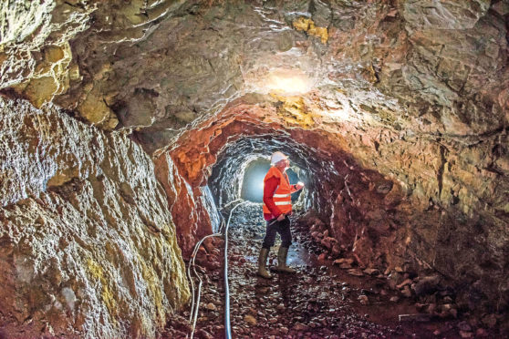 HEEPKT Scotgold chief executive Richard Gray pictured in the Scotgold Resources Cononish mine near Tyndrum, Scotland
