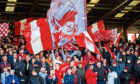 Aberdeen fans at Pittodrie.