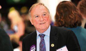 Malcolm Bruce at the Independence referendum count for Aberdeenshire.
Picture by Kami Thomson.