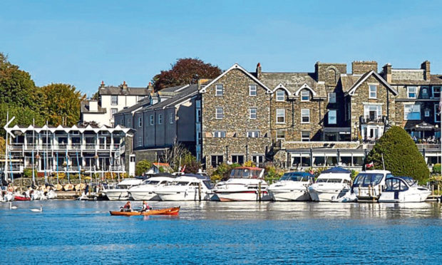 The impressive Macdonald Old England Hotel and Spa dominates the waterfront
