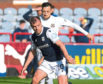 Paul McGowan, left, of Dundee and Connor Scully.