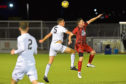 Cove Rangers and Fraserburgh met at the Balmoral Stadium on Tuesday night. Picture by Kenny Elrick.