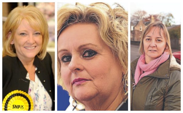 L-R: Councillors Pauline Munro, Maxine Smith, and Liz MacDonald have announced their departure with the SNP.