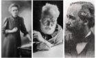 INVENTORS: Marie Curie, Alexander Graham Bell and James Clerk Maxwell.