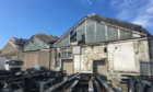 The crumbling workshop in the Fraserburgh industrial estate