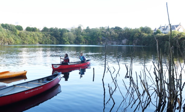The canoe activities now on offer at Rubislaw Quarry