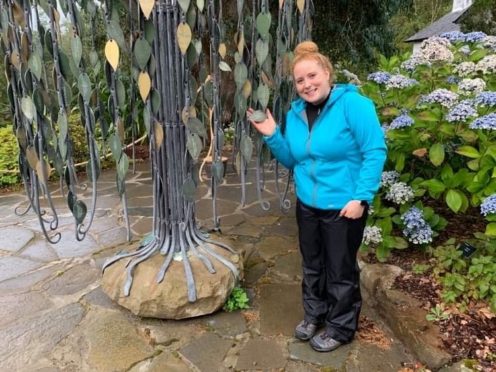 Kirsten Finnie recently visited Inverewe Garden to see the special leaf in memory of her mum Alison.