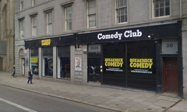 The former Breakneck Comedy Club. King Street, Aberdeen.